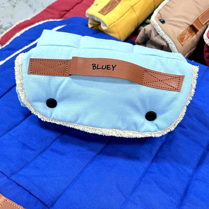 Roll up Travel Dog Mat: Handmade Cotton, Stain & Water-Resistant