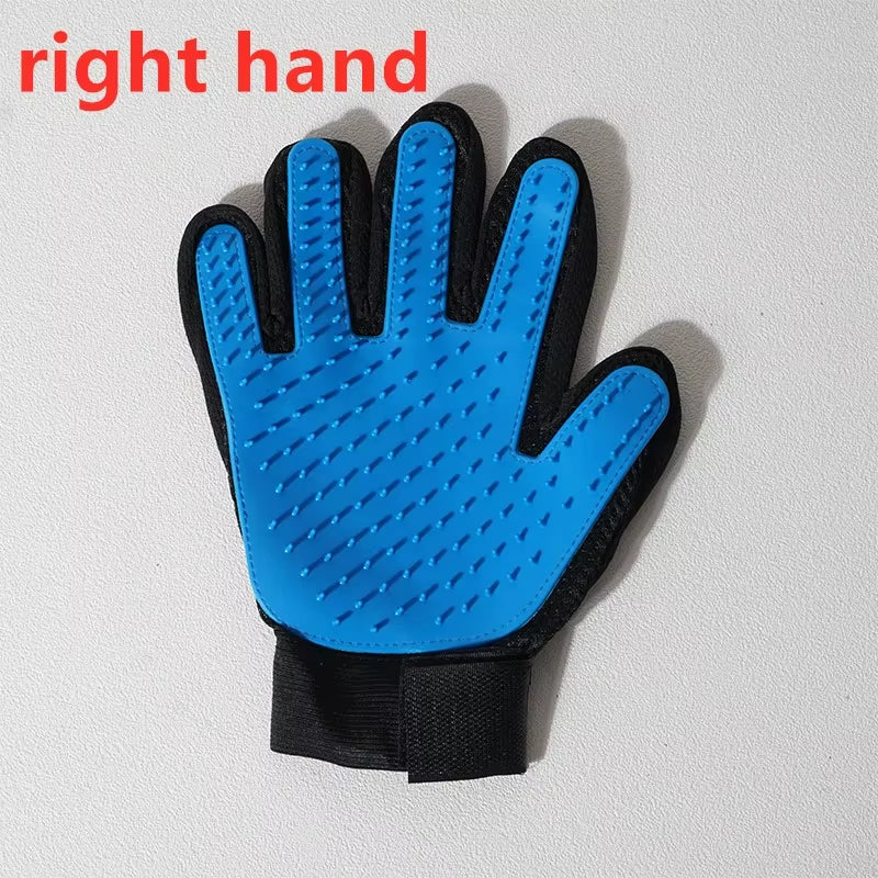 Pet Glove Cat Grooming Glove Cat Hair Deshedding Brush Gloves Dog Comb for Cats Bath Hair Remover Clean Massage Brush for Animal